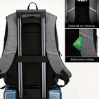 Mochila Unissex Impermeável Anti-Roubo